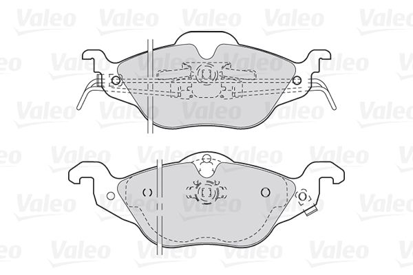 VALEO Bremsbelagsatz, Scheibenbremse (301322)