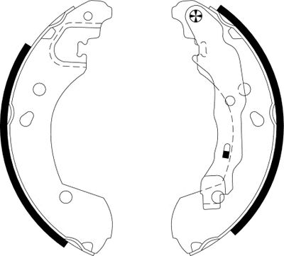 HELLA Bremsbackensatz (8DB 355 002-801)