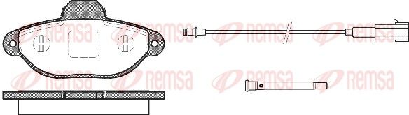 REMSA Bremsbelagsatz, Scheibenbremse (0414.21)