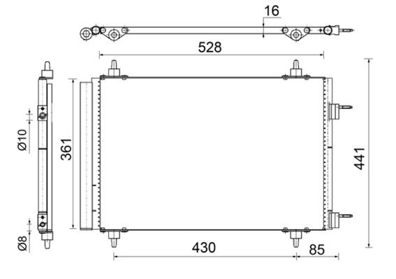 MAHLE Kondensator, Klimaanlage (AC 554 000S)