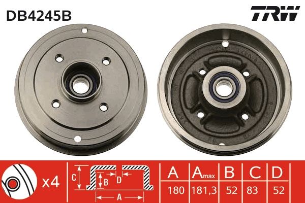 TRW Bremstrommel (DB4245B)