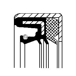 CORTECO Wellendichtring, Differential (01033292B)