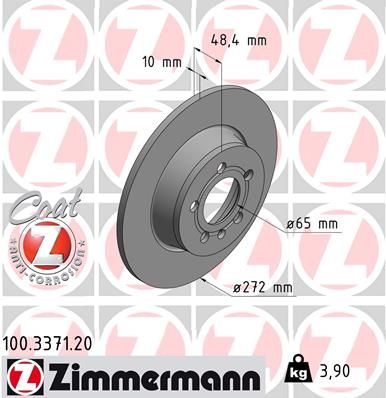 ZIMMERMANN Bremsscheibe (100.3371.20)