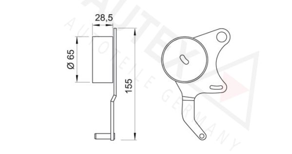 AUTEX Spannrolle, Zahnriemen (641454)