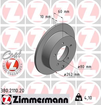 ZIMMERMANN Bremsscheibe (380.2110.20)