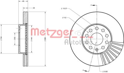 METZGER Bremsscheibe (6110021)