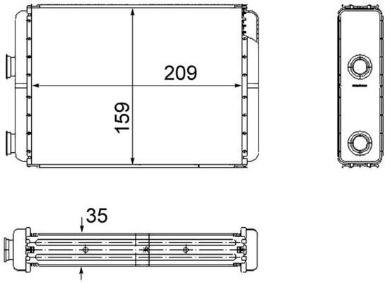 MAHLE Wärmetauscher, Innenraumheizung (AH 60 000S) Thumbnail