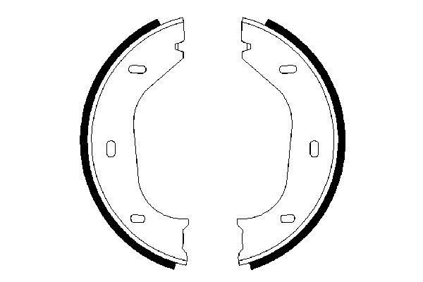 BOSCH Bremsbackensatz, Feststellbremse (0 986 487 202)