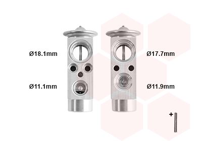 VAN WEZEL Expansionsventil, Klimaanlage (30001124)