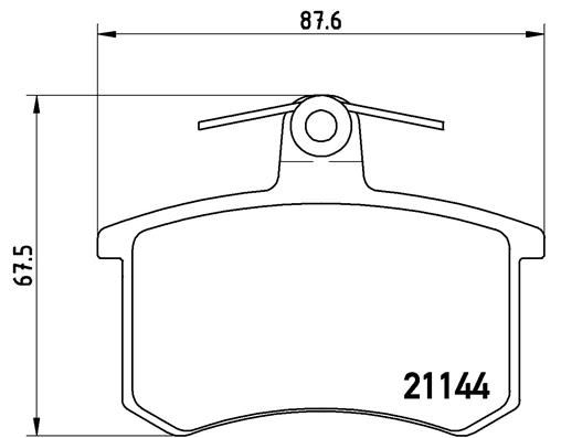 BREMBO Bremsbelagsatz, Scheibenbremse (P 85 013)