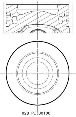 MAHLE Kolben (028 PI 00100 000)