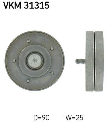 SKF Umlenk-/Führungsrolle, Keilrippenriemen (VKM 31315)