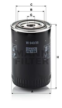 MANN-FILTER Ölfilter (W 940/35)