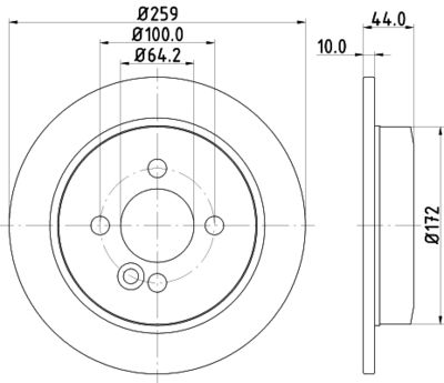 HELLA Bremsscheibe (8DD 355 115-261)