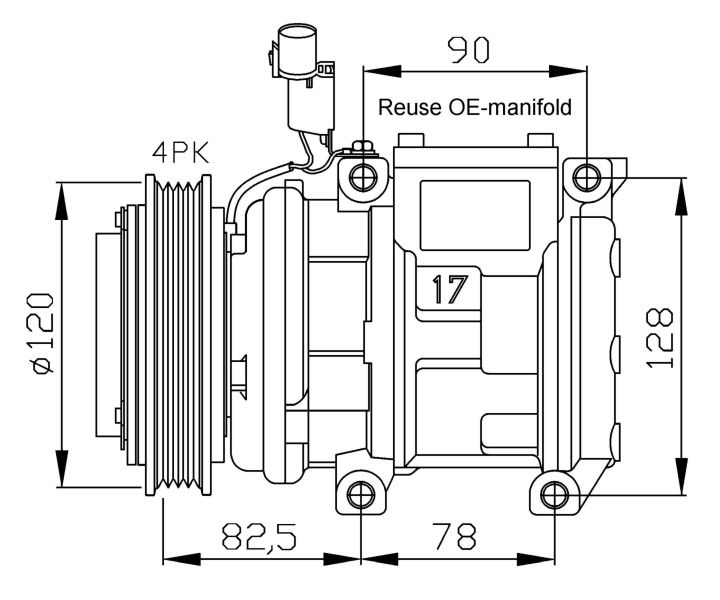 NRF Kompressor, Klimaanlage (32449)