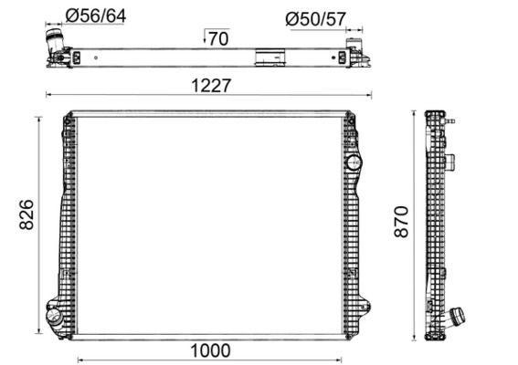 MAHLE Ölkühler, Motoröl (CLC 39 000P)