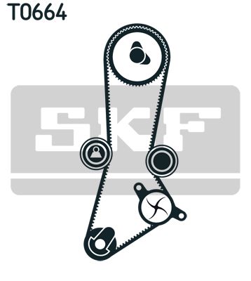 SKF Wasserpumpe + Zahnriemensatz (VKMC 95660-2)