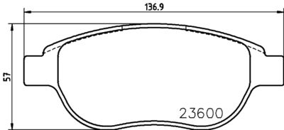 HELLA Bremsbelagsatz, Scheibenbremse (8DB 355 018-871)