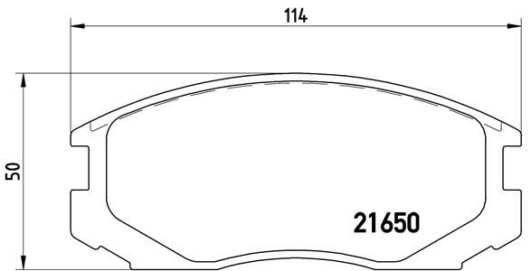 BREMBO Bremsbelagsatz, Scheibenbremse (P 54 015)