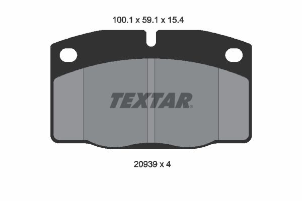 TEXTAR Bremsbelagsatz, Scheibenbremse (2093903)