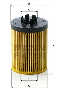 MANN-FILTER Ölfilter (HU 712/8 x)