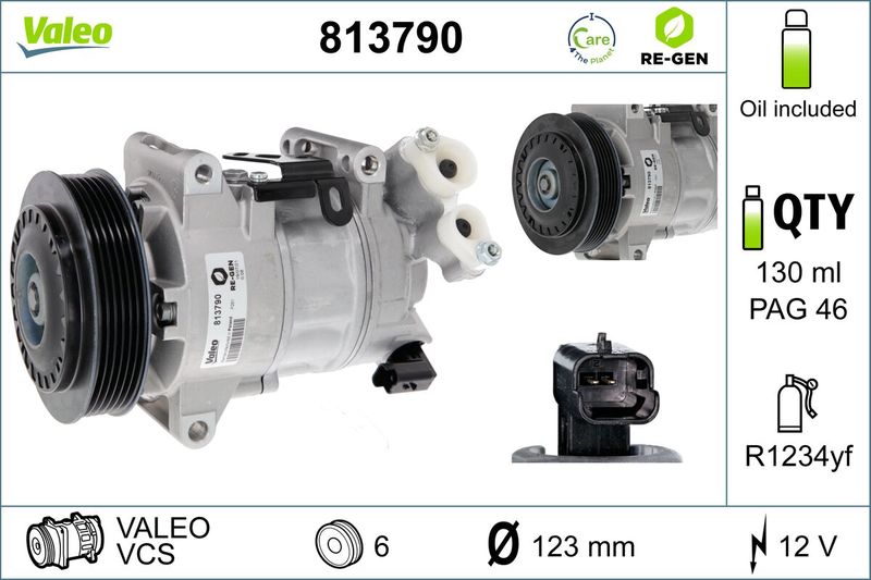 VALEO Kompressor, Klimaanlage (813790)