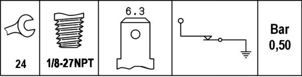 HELLA Öldruckschalter (6ZL 003 259-381)