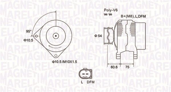 MAGNETI MARELLI Generator (063731757010)