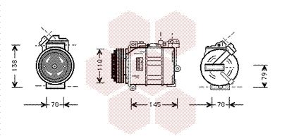 VAN WEZEL Kompressor, Klimaanlage (0600K015)