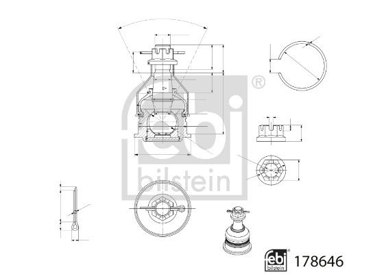 FEBI BILSTEIN Trag-/Führungsgelenk (178646)