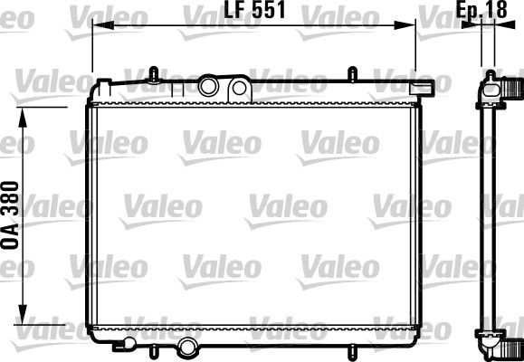 VALEO Kühler, Motorkühlung (732886)