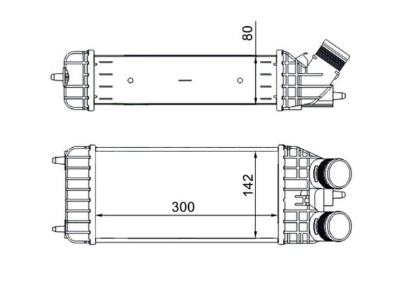 MAHLE Ladeluftkühler (CI 210 000S)