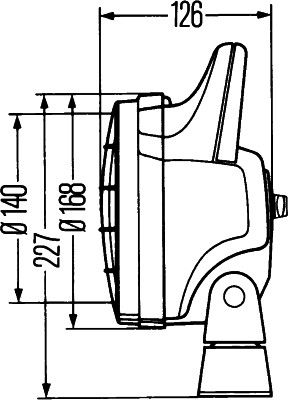 HELLA Arbeitsscheinwerfer (1G4 003 470-031)