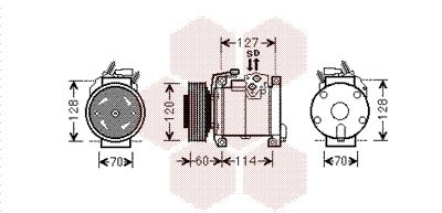 VAN WEZEL Kompressor, Klimaanlage (0700K112)