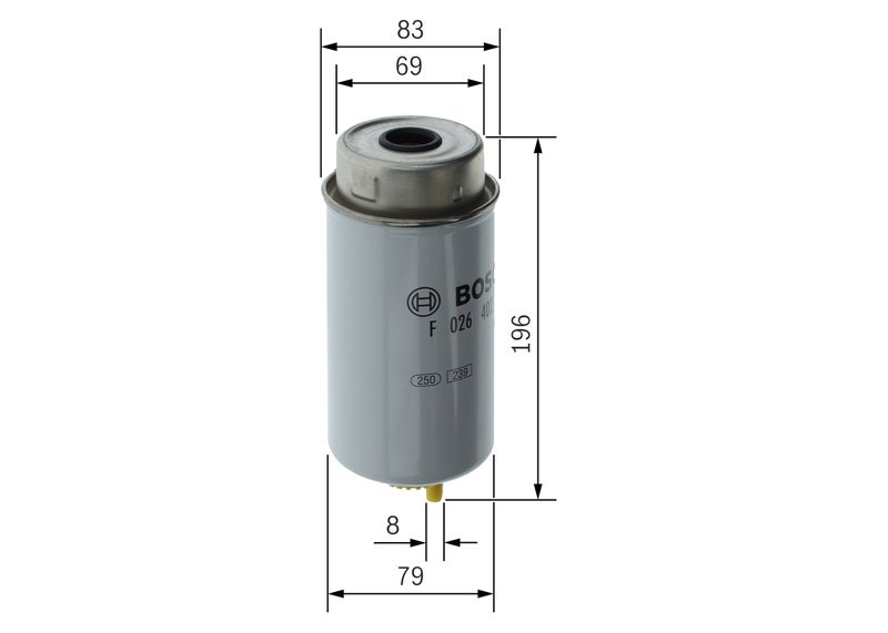 BOSCH Kraftstofffilter (F 026 402 121)