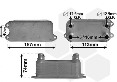 VAN WEZEL Ölkühler, Automatikgetriebe (30013702)