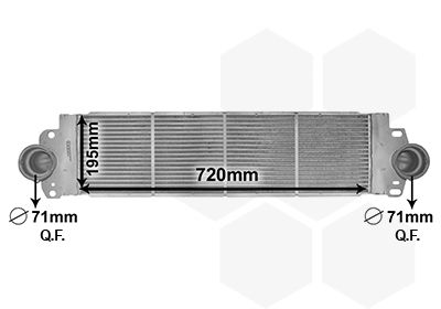 VAN WEZEL Ladeluftkühler (58004233)