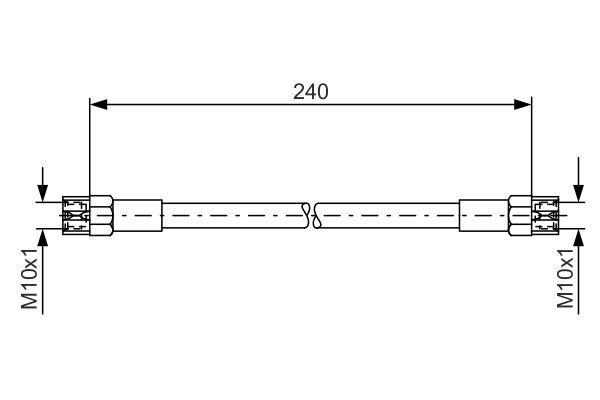 BOSCH Bremsschlauch (1 987 476 224)