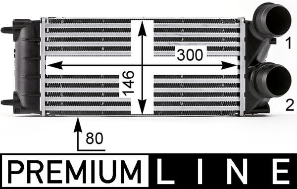 MAHLE Ladeluftkühler (CI 528 000P)