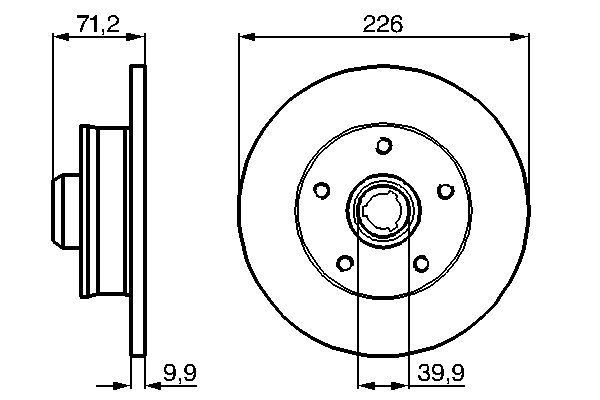 BOSCH Bremsscheibe (0 986 478 332)