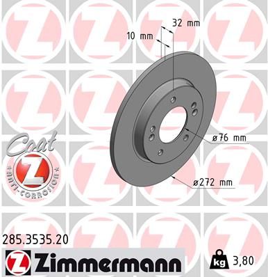 ZIMMERMANN Bremsscheibe (285.3535.20)