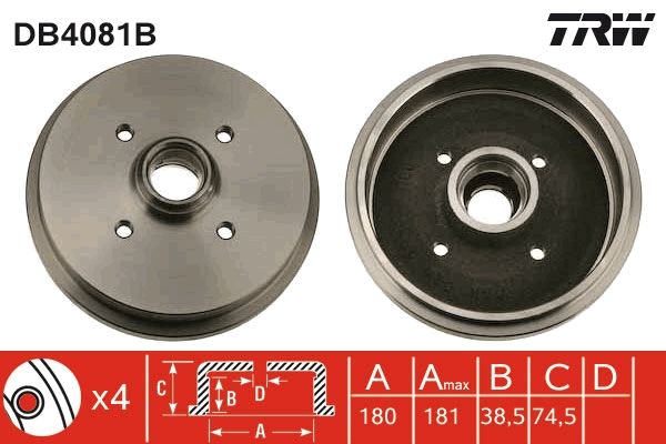 TRW Bremstrommel (DB4081B)