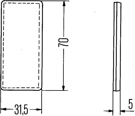 HELLA Rückstrahler (8RA 004 412-001)