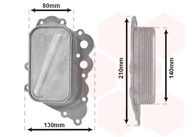 VAN WEZEL Ölkühler, Motoröl (30003713) Thumbnail