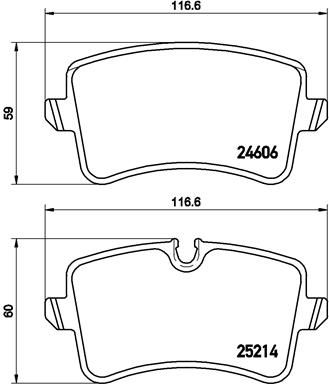 BREMBO Bremsbelagsatz, Scheibenbremse (P 85 117)