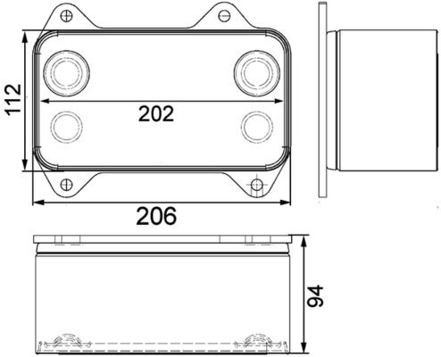 MAHLE Ölkühler, Motoröl (CLC 39 000P)