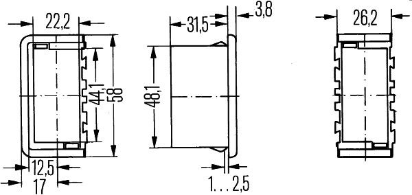 HELLA Schalteraufnahme (8HG 716 734-007) Thumbnail