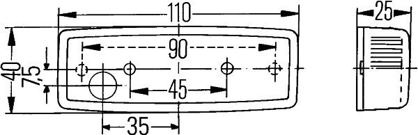 HELLA Schlussleuchte (2TM 006 717-047)