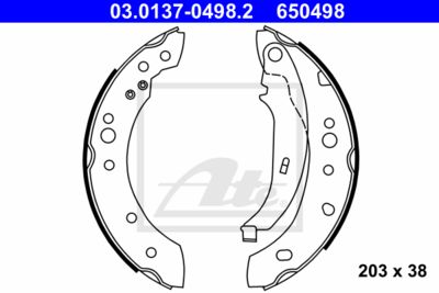 ATE Bremsbackensatz (03.0137-0498.2)