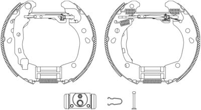 HELLA Bremsbackensatz (8DB 355 004-821)